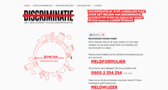 Desktop Screenshot of discriminatie.nl